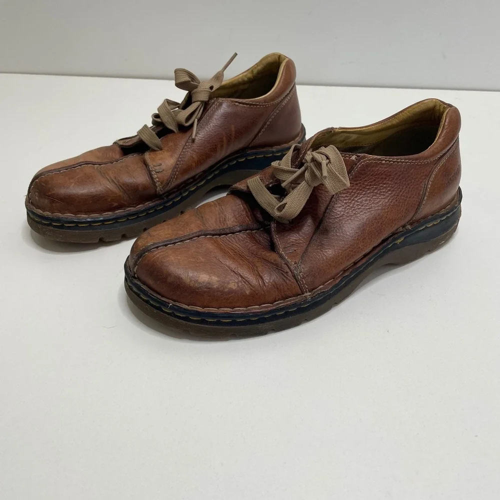 Dr Martens 11232 Brown Leather Center Seam Oxford Shoes Men 8 Dark Academia Prep